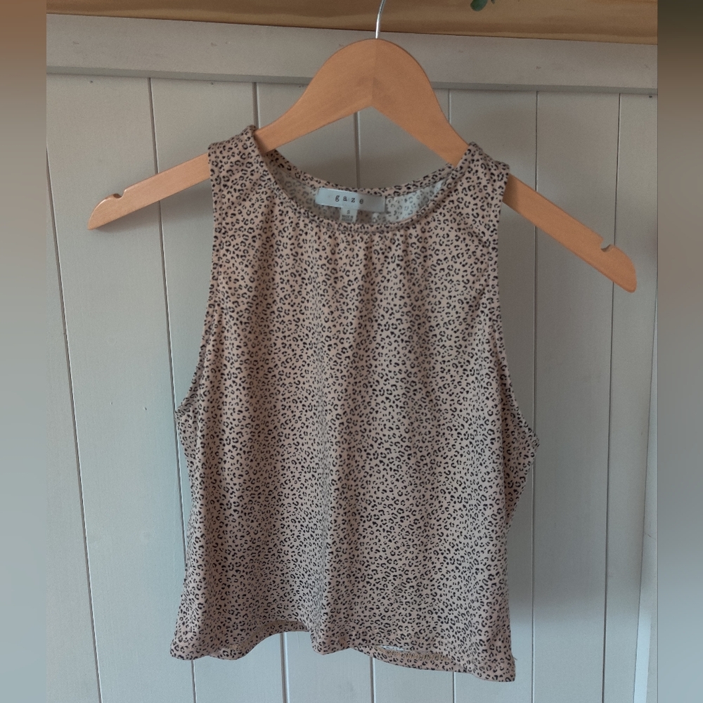 Gaze leopard print tank top